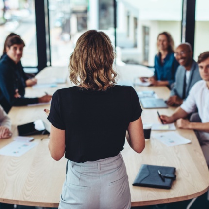 A Change Manager Engaging With Stakeholders